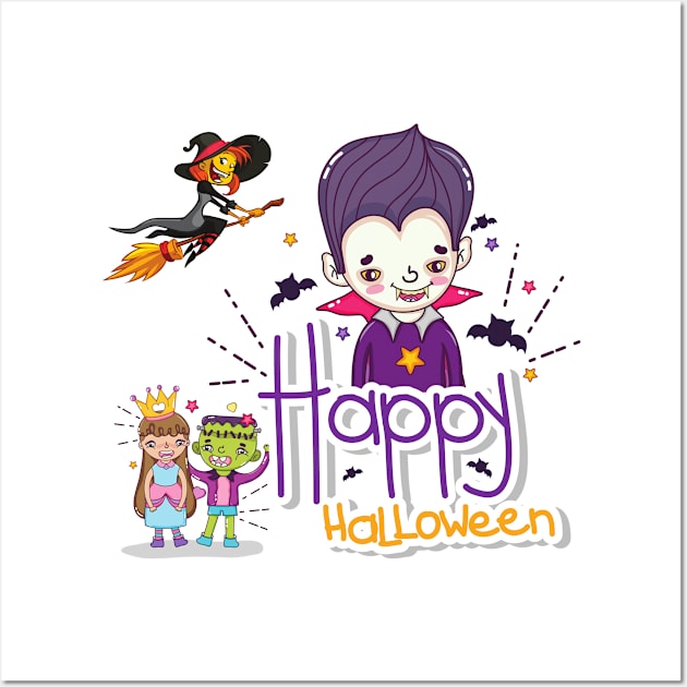 Happy halloween day 2020 Wall Art by MeKong